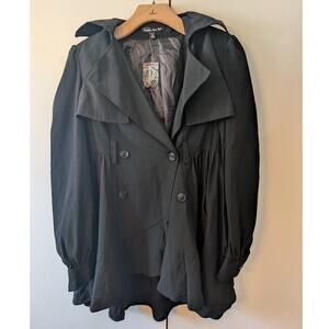 Double Zero Black Raincoat